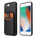 Pikkukuva 5 / 5: Tyylikäs Kotelo Korttitaskulla - iPhone 7 Plus Punainen