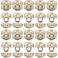 20-pack smyckeslåslås, trälås, 29 mm x 26 mm, guld