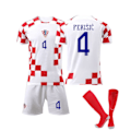 Pikkukuva 1 / 2: Kroatian Kotipeli Jalkapallopaita MM-kisoihin 2022 Modric Jalkapallopaita 10# MODRIC 26 4# PERISIC XL