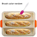 Miniatyrbillede 2 af 5: Non-stick Silikon Baguette Form Brød Krisningsbricka