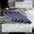 Miniatyrbillede 3 af 5: TG Octocurl Flexi Curlers Varmefri Blowout Stave til Varmefri Bomuld Poplin - Forårsregn