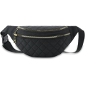 Miniatyrbillede 1 af 5: Fanny Bag Dam Fanny Bag, Mode Fanny Bag Gave til Piger (Sort) Sort - Perfet