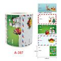 Miniatyrbillede 1 af 7: Rullepakke Julegave Gavevare Dekoration Sticker Etiket A-387; Size see picture