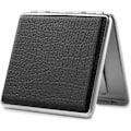 Miniatyrbillede 4 af 5: 2 Høj kvalitet Cigaret Etuier i Sort/Brun Metallic PU Læder, t