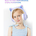Pikkukuva 4 / 5: Bluetooth-lastenkuulokkeet HD-mikrofonilla/LED-valoilla (violetti)