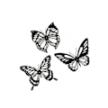 Miniatyrbilde 1 av 5: 3 stk Metall For Butterfly Veggkunst for Soverom Utsøkt