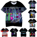 Miniatyrbild 2 av 3: Barn Among Us 3D-T-shirt Toppar Pojkar Flickor Tonåring T-shirt B 150cm B