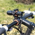 Miniatyrbillede 3 af 5: Ficklampsholder, cykel Cykel LED Lys Lommelygte Lommelygte Monteringsholder Sort og Orange