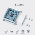 Miniatyrbilde 2 av 4: iPhone Hurtiglader USB-C PD 3.0. 20W Strømadapter + Kabel White Vit