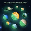 Självlysande planet-väggdekaler, vinyl-dekaler med solsystemet för barnrum, sovrum och vardagsrum, rymdtema heminredning present