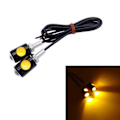 Miniatyrbillede 1 af 3: 2 stk. LED Mini Miniatyr Små Blinklys Blinklys Motorcykel Rav