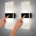 Miniatyrbilde 1 av 5: TG LED vegglampe med bevegelsessensor innendørs, vegglampe batteri Opera