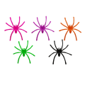 Pikkukuva 1 / 5: 200 kpl Spindelhahmoja Simulaatio Hämähäkkejä Aprillipäivän Rekvisiitta Prank Leikki Halloween Koristeet Juhlat Viihde Uutuus Leikki null - C