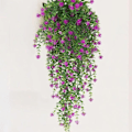 Miniatyrbillede 3 af 9: 69 mesh eukalyptus kamelia vin efeu blandet farve simulering grøn plante pengeblad vægophæng lille lotus champagne