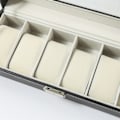 Miniatyrbild 3 av 5: Urbox med 6 fack, läder, smyckesbox