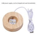Miniatyrbillede 4 af 5: 3D Krystal LED-lys Solsystem Kugle Planet Natlampe Saturn