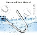 Miniatyrbillede 3 af 5: 140 stk. galvaniserede hegnklammer i stål 1,2 1,9 cm U-formede hegnsøm galvaniserede hegnklammer til net