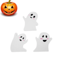 Pikkukuva 1 / 4: Halloween-puupatsit Sööt kummituskoriste juhlatyyliin kotipöydän keskipisteeksi
