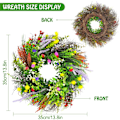 Miniatyrbild 2 av 5: Dörrkrans Konstgjorda Blommor Bord Kransdekoration Vårblommor