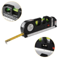 Miniatyrbilde 2 av 4: TG Lasernivå - Vattenpass, Laser, Målebånd og Linjal i 1 Svart