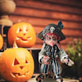 Pikkukuva 4 / 4: Suuret Puutarha Tonttu Veistokset Hartsikoristeet Pelottava Halloween Elf