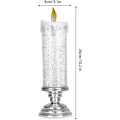 Miniatyrbilde 4 av 5: Flimrende Flammeløse Julelys LED - USB Oppladbare Fargeskiftende Julelys, LED Vannlys for Juledekorasjon