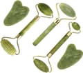 Grön Jade Roller & Gua Sha Sten - 5 Delar - Ansiktsroller & Gua Sha Set - Naturlig Jade Roller - Ansiktsroller - Jade Roller - Ansiktsmassage