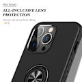 Miniatyrbillede 5 af 5: Til iPhone 15 Pro Max Hybrid etui med Finger Ring - Sort Sort