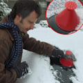 Miniatyrbilde 5 av 5: 2024 Nye Runde Vindusskrapere for Is, Magiske Kjegleformede Bilskrapere for Is, Snøfjerningsskuffe for Bil