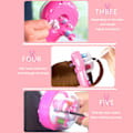 Miniatyrbillede 2 af 5: TG Automatisk Hårvævnings Styling Tool Smart Quick DIY Elektrisk Flettemaskine Rosa S