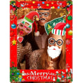 Miniatyrbilde 5 av 5: Julefotobås rekvisita Gullfarget Bursdagsfest Photobooth rekvisita