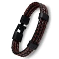Miniatyrbillede 5 af 5: TG Stilfuldt & Komfortabelt PU-Læder Unisex Armbånd Sort
