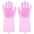 Miniatyrbild 1 av 4: Diskhanskar, Rengöringssilikon Diskhanskar, Silikonhandskar, Magic Gloves Rosa