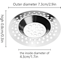 Miniatyrbild 2 av 5: 2 Diskbänksfilter, Diskbänksplugg, Skydd, Rostfritt Stål Diskbänksfilter, Rostfritt Stål Diskbänksplugg, Diameter 75 mm