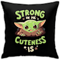 Miniatyrbillede 1 af 3: Mode og slidstærkt Bab-y Yoda pudebetræk 18'' x 18'' Kast pudebetræk Dobbeltsidet dekorativt firkantet pudebetræk til sofa soveværelse sofa, 8