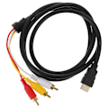 Miniatyrbilde 1 av 2: Videoadapterkabel Multimediasignaloverføringsledning RCA-overføringsledning