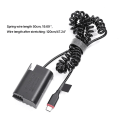 Miniatyrbillede 5 af 5: Typ-C til DMW-BLK22 Dummy Batteri til S5 S5K S5C GH5 GH5S GH6-G9 og andre DSLR-kameraer