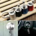 Miniatyrbillede 2 af 5: Bilgearstang Nøglering, Auto Gear Shifter Model Nøglering Skiftformet Metal (4,05 x 1,61 x 0,8 tommer) (sort) sort