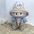 Pikkukuva 3 / 6: Labubu Vaatteet ja Asusteet Ylellinen Design Vain, Nukkeja Ei Sisälly, Labubun Alkuperäinen Vaatesetti La Bubu Nukeille_qd Brown G leather strap two-piece set