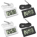 Miniatyrbilde 1 av 5: Mini digital LCD termometer med temperatursensor S