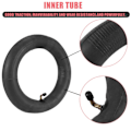 Miniatyrbilde 3 av 5: 2 stk 10 X 2,125 (10 tommer) innerdekk for scooter for 10x2 dekk 10x1,90 10x1,95 10x2 10x2,125 Elektrisk scooter innerdekk [DB] svart black
