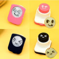 Miniatyrbilde 4 av 4: Galaxy 3 stk Sushi Tilbehør Risboll Torrrostad Tångskjærer Sett Smile Face (Stil 2)