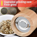 Miniatyrbillede 3 af 5: Peber- og saltkværnsæt, premium akryl manuelt salt