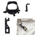 Miniatyrbillede 2 af 5: 3 stk/ sæt Mini Blæser Køler 3D Print Monteringssæt til Dreamcast DC Spilkonsol Vært Spiltilbehør Kølesæt Sort