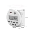 Miniatyrbilde 2 av 5: 1 stk. cn101a LCD Tidsbryter 12V 110V 220V Tidsrelé Gatelys Display Panel Strømtimer (220V), fra DEBUNS