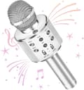 Karaoke - Mikrofon - Med højttaler - Sølv