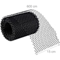 Miniatyrbilde 3 av 4: Takrennebeskyttelse, 6 m Lang, Plast, Løvbeskyttelse, 15 cm Bred, Praktisk, Svart Voksen Unisex, 1 stk