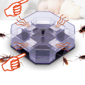 Miniatyrbilde 2 av 3: Gjenbrukbar Kakerlakkfelle Effektiv Mørk Kakerlakkfelle Killer Catcher Box Fysisk Fangst 14cm*14cm*5cm