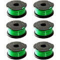 Miniatyrbilde 1 av 5: Pakke med 6 grønne trådspoler for Black & Decker GL7033 GL8033 GL9035 A6482..DEBUNS børstekutter