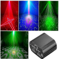 Miniatyrbilde 1 av 4: UV LED-projektor Festlys USB Lampe RGB DJ Projektorlys Disco Fjernkontroll Belysning for Lumiere Scene Hage Stue